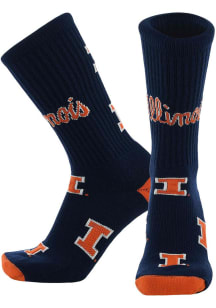Illinois Fighting Illini Mayhem Mens Dress Socks
