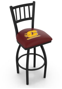 Central Michigan Chippewas Swivel Counter Pub Stool - Black