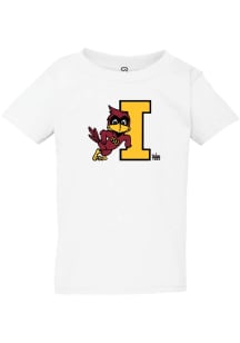 Summit Sportswear Iowa State Cyclones Toddler White Vintage Team Logo Short Sleeve T-Shirt