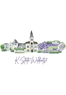 K-State Wildcats Landmark Postcard