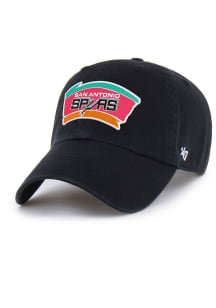 47 San Antonio Spurs Hardwood Classic Clean Up Adjustable Hat - Black