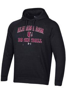 Under Armour Alabama A&M Bulldogs Mens Black Basketball Rival Long Sleeve Hoodie