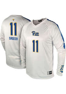 Lola Sageer Genuine Collective Pitt Panthers White NIL Volleyball Jersey