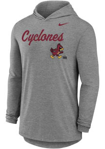 Nike Iowa State Cyclones Mens Grey Cyclones Script Walking Cy Long Sleeve Hoodie