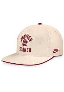 Nike Oklahoma Sooners Natural Vintage 5 Panel Unstructured Mens Snapback Hat