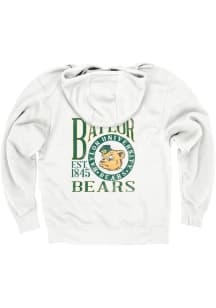 Blue 84 Baylor Bears Mens White First Dibs Sick Em Long Sleeve Hoodie