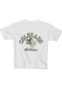 Blue 84 Colorado Buffaloes Youth White Vintage Team Logo Short Sleeve T-Shirt