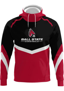 ProSphere Ball State Cardinals Mens Red Legacy Long Sleeve Hoodie