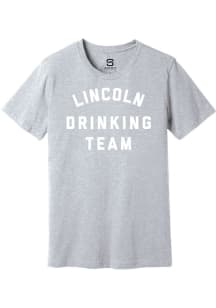 Summit Sportswear Lincoln Grey Drinking Team Short Sleeve Fashion T Shirt