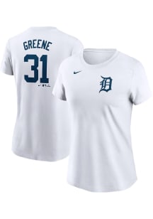 Riley Greene Detroit Tigers Womens White Player Player T-Shirt