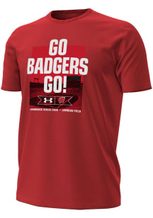 Under Armour Wisconsin Badgers Red Go Badgers Go Short Sleeve T Shirt