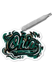 Ohio Bobcats Justin Patten Mascot Ornament - Green
