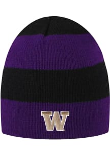 LogoFit Washington Huskies Black Columbia Mens Knit Hat
