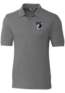 Cutter and Buck Minnesota United FC Mens Graphite Advantage Short Sleeve Polo
