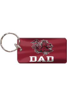 South Carolina Gamecocks Dad Keychain - Red