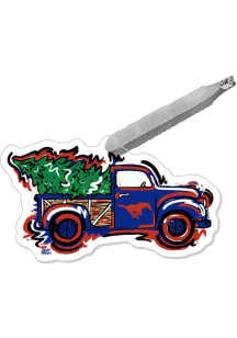 SMU Mustangs Truck Ornament - Blue