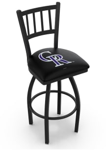 Colorado Rockies Swivel Counter Pub Stool - Black