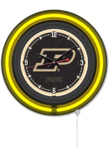 Purdue Boilermakers Double Neon Wall Clock
