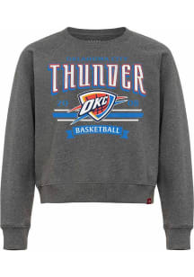 Oklahoma City Thunder Womens Blue Ashlyn Crew Sweatshirt