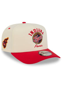 New Era Indiana Fever Arched 9FIFTY A Frame Adjustable Hat - White