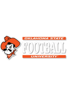 Oklahoma State Cowboys 6x2 Football Auto Decal - Orange