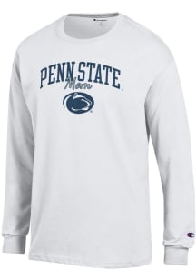 Champion Penn State Nittany Lions White Mom Script Jersey Long Sleeve T Shirt