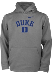 Nike Duke Blue Devils Youth Anthracite Arch Logo Long Sleeve Hoodie