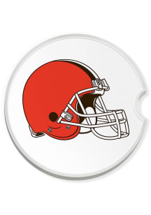 Cleveland Browns Team Logo Car Coaster - White