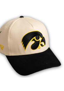 Woodn Grail Iowa Hawkeyes Back Kinnick Stadium Adjustable Hat - Cream