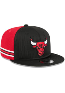 New Era Chicago Bulls Black DL Patch Stripe 9FIFTY Mens Snapback Hat