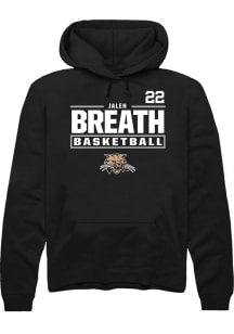 Jalen Breath Ohio Bobcats Mens Black NIL Stacked Box Player Hood