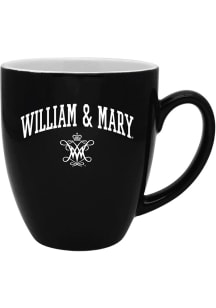 William & Mary Tribe 16oz Two Tone Bistro Ceramic Mug - Black