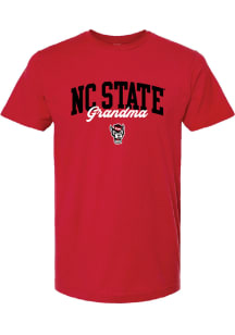 Summit Sportswear NC State Wolfpack Womens Red Grandma Short Sleeve T-Shirt