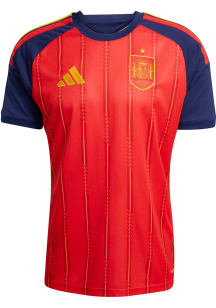 Spain National Team Mens Adidas Replica Soccer Replica Home Jersey - Red