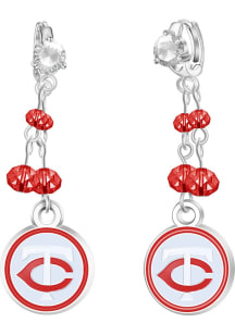 Minnesota Twins Rhinestone Dangle Hoop Womens Earrings