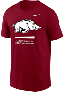 Nike Arkansas Razorbacks Cardinal Dri-Fit Core Short Sleeve T Shirt