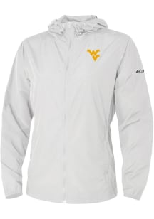 Columbia West Virginia Mountaineers Womens White Heat Seal Prodigy Light Weight Jacket