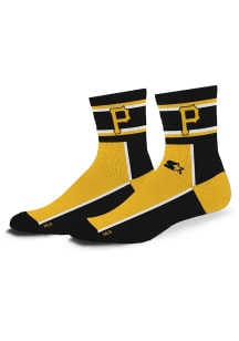 Pittsburgh Pirates Double Colorblock Mens Crew Socks