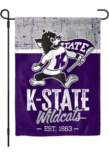 K-State Wildcats Vintage Garden Flag - Purple