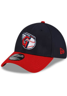 New Era Cleveland Guardians Mens Navy Blue Diamond Era 39THIRTY Flex Hat