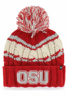47 Ohio State Buckeyes Red Emma Cuff Womens Knit Hat