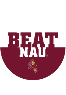 Arizona State Sun Devils BEAT NAU 3" Button - Garnet