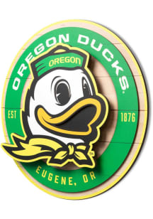 Oregon Ducks 3D Sign - Green