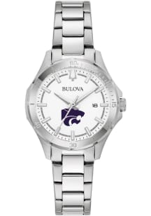 Bulova K-State Wildcats Sport Stainless Steel Womens Watch