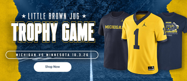 Little Brown Jug Trophy Game | Michigan vs. Minnesota 10.3.26 | Shop Now