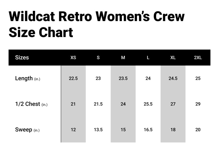 size chart, please contact us for questions about sizing
